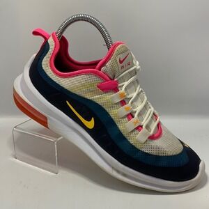 Nike Air Max Axis Sneakers Womens C15777-100 Running Shoes Athletic Pink Yellow